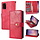 Samsung Galaxy S21 hoesje - Bookcase - Pasjeshouder - Portemonnee - Luxe - Kunstleer - Rood