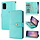 iPhone 12 Mini hoesje - Bookcase - Pasjeshouder - Portemonnee - Luxe - Kunstleer - Turquoise
