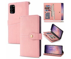 JVS Products iPhone 12 Pro Max hoesje - Bookcase - Pasjeshouder - Portemonnee - Luxe - Kunstleer - Roze
