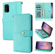 JVS Products iPhone 7 Luxe Book Case Hoesje met Koord - PU Leer - Pasjeshouder - Magnetische Sluiting - Apple iPhone 7 - Turquoise