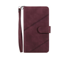 JVS Products Samsung Galaxy A52 hoesje - Bookcase - Koord - Pasjeshouder - Portemonnee - Kunstleer - Bordeaux Rood