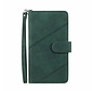 iPhone 11 hoesje - Bookcase - Koord - Pasjeshouder - Portemonnee - Kunstleer - Groen kopen