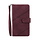 iPhone X hoesje - Bookcase - Koord - Pasjeshouder - Portemonnee - Kunstleer - Bordeaux Rood