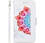 iPhone 12 Pro Max hoesje - Bookcase - Koord - Pasjeshouder - Portemonnee - Mandalapatroon - Kunstleer - Wit kopen