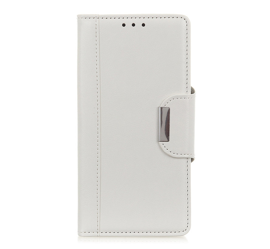 iPhone 12 hoesje - Bookcase - Pasjeshouder - Portemonnee - Kunstleer - Wit kopen