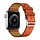 Bandje geschikt voor Apple Watch 38/40MM - Maat L - Horlogebandje - Polsband - Kunstleer - Oranje
