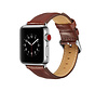 Bandje geschikt voor Apple watch 42/44MM - Horloge bandje - Polsband - Kunstleer - Donkerbruin kopen