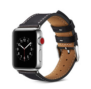 JVS Products Bandje geschikt voor Apple Watch 42/44MM - Horloge bandje - Polsband - Kunstleer - Zwart