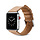 Bandje geschikt voor Apple Watch 38/40MM - Maat L - Horlogebandje - Polsband - Kunstleer - Beige