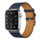 Bandje geschikt voor Apple Watch 42/44MM - Maat L - Horlogebandje - Polsband - Kunstleer - Donkerblauw