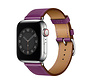 Apple Watch 38/40MM Leren Bandje - Kunstleer - Horloge Bandje - Polsband - Kunstleer - Geschikt voor Apple Watch 1 / 2 / 3 / 4 / 5 / 6 / SE - Paars kopen
