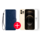 iPhone 12 Pro Max Hoesje - Kunstleer - Portemonnee - Book Case - Wallet - Apple iPhone 12 Pro Max - Midnight Blue/Blauw + Gratis Screenprotector