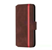 JVS Products iPhone 12 Pro hoesje - Bookcase - Pasjeshouder - Portemonnee - Kunstleer - Donkerbruin