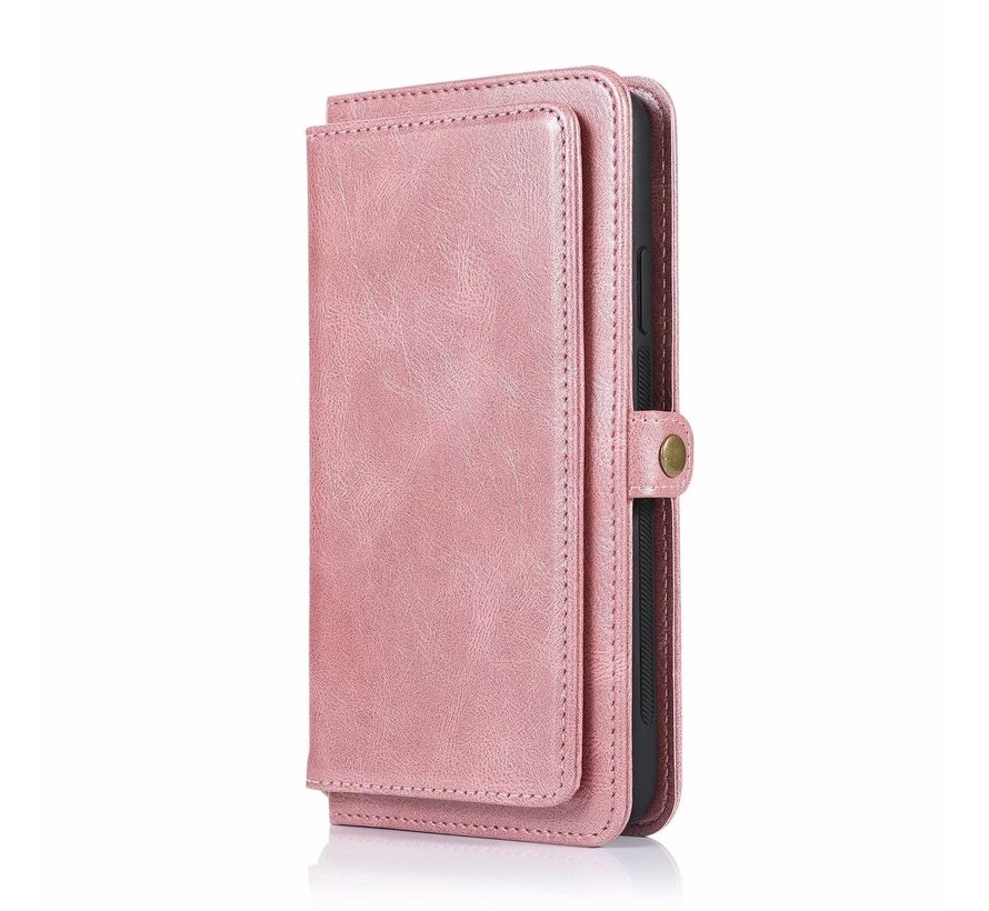 iPhone 12 Pro Max hoesje - Bookcase - Afneembaar 2 in 1 - Backcover - Pasjeshouder - Portemonnee - Kunstleer - Rose Goud kopen
