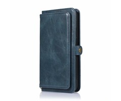 JVS Products iPhone 12 Mini hoesje - Bookcase - Afneembaar 2 in 1 - Backcover - Pasjeshouder - Portemonnee - Kunstleer - Blauw
