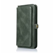 JVS Products iPhone 12 Mini hoesje - Bookcase - Afneembaar 2 in 1 - Backcover - Pasjeshouder - Portemonnee - Kunstleer - Groen