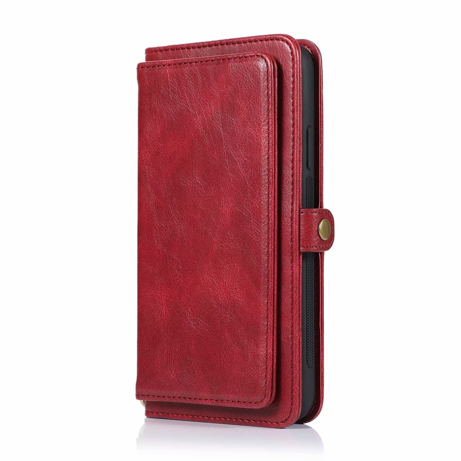 iPhone 8 hoesje - Bookcase - Afneembaar 2 in 1 - Backcover - Pasjeshouder - Portemonnee - Kunstleer - Rood afbeelding