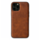 iPhone 12 Pro Max hoesje - Backcover - Kunstleer - TPU - Donkerbruin