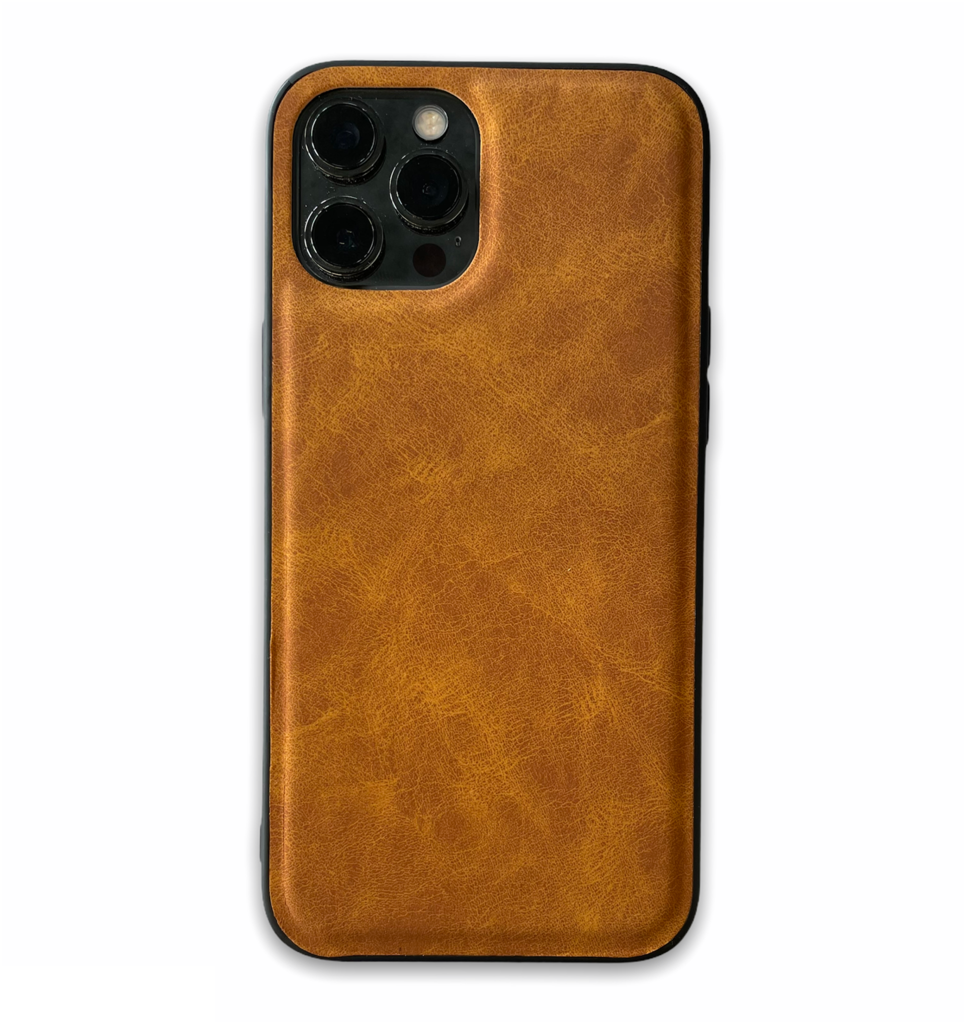 iPhone 11 Pro hoesje - Backcover - Kunstleer - TPU - Lichtbruin afbeelding
