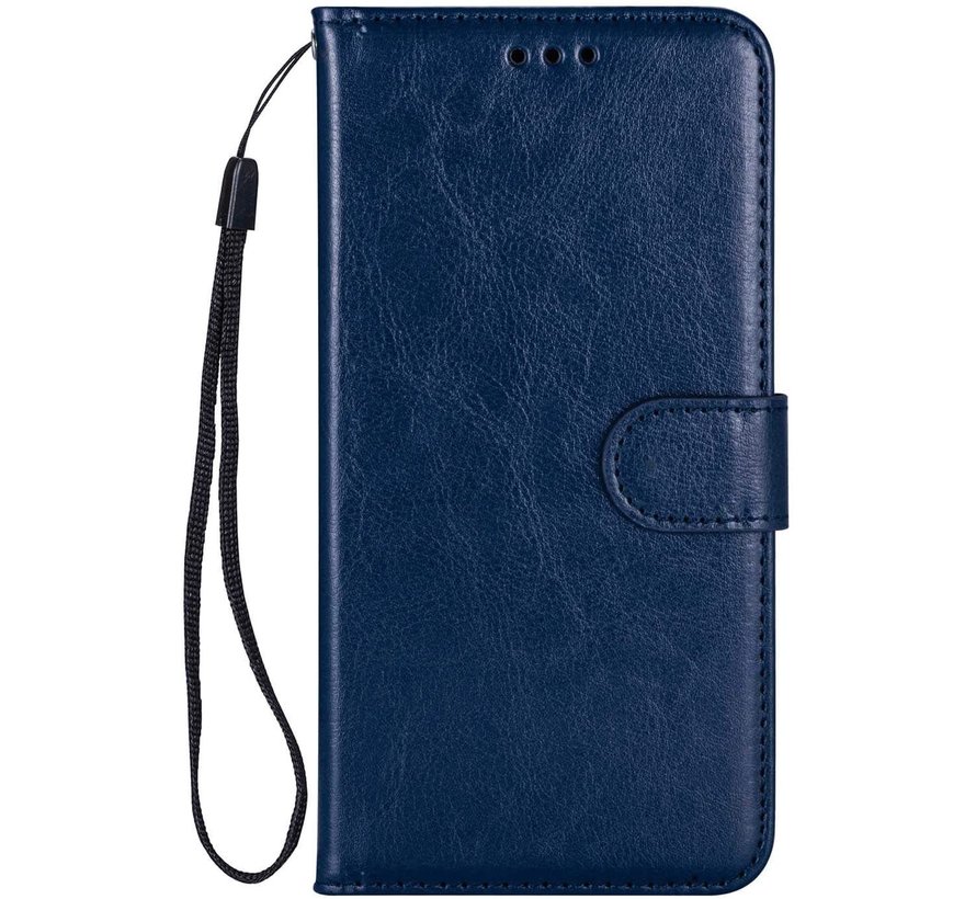 iPhone 11 Pro Max hoesje - Bookcase - Pasjeshouder - Portemonnee - Koord - Kunstleer - Blauw kopen