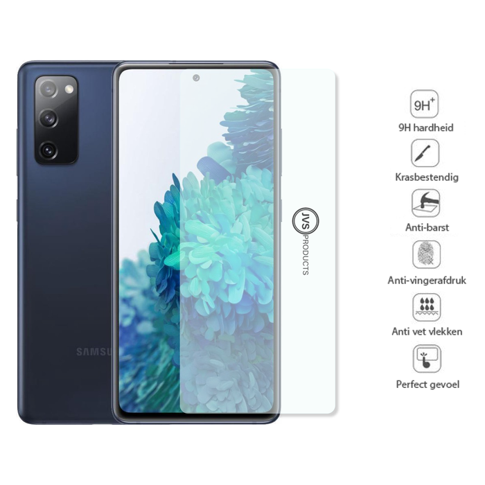 JVS Products Screenprotector geschikt voor Samsung Galaxy S21 FE - Tempered Glass - Beschermglas - Glas - Transparant