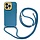 iPhone 7 hoesje - Backcover - Koord - Extra valbescherming - TPU - Donkerblauw