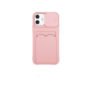 JVS Products iPhone 7 hoesje - Backcover - Pasjeshouder - Portemonnee - Camerabescherming - TPU - Roze