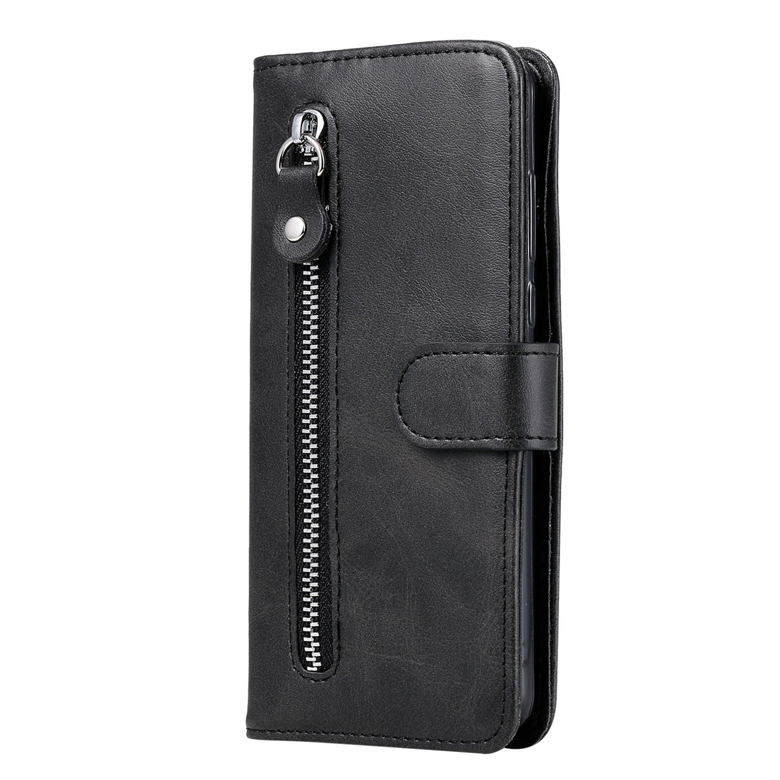 Samsung Galaxy A53 Book Case Hoesje met Rits - Kunstleer - Pasjeshouder - Portemonnee - Samsung Galaxy A53 - Zwart