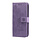 Samsung Galaxy A53 hoesje - Bookcase - Pasjeshouder - Portemonnee - Bloemenprint - Kunstleer - Paars
