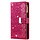 Samsung Galaxy A53 hoesje - Bookcase - Koord - Pasjeshouder - Portemonnee - Glitter - Bloemenpatroon - Kunstleer - Roze