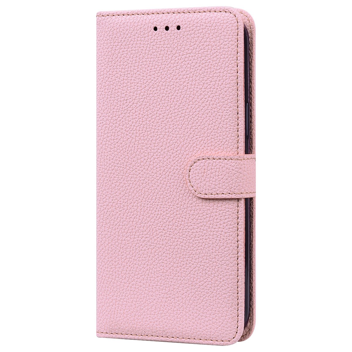 iPhone 11 Pro Max Book case Hoesje met Camera Bescherming - Kunstleer - Pasjeshouder - Koord - Apple iPhone 11 Pro Max - Roze