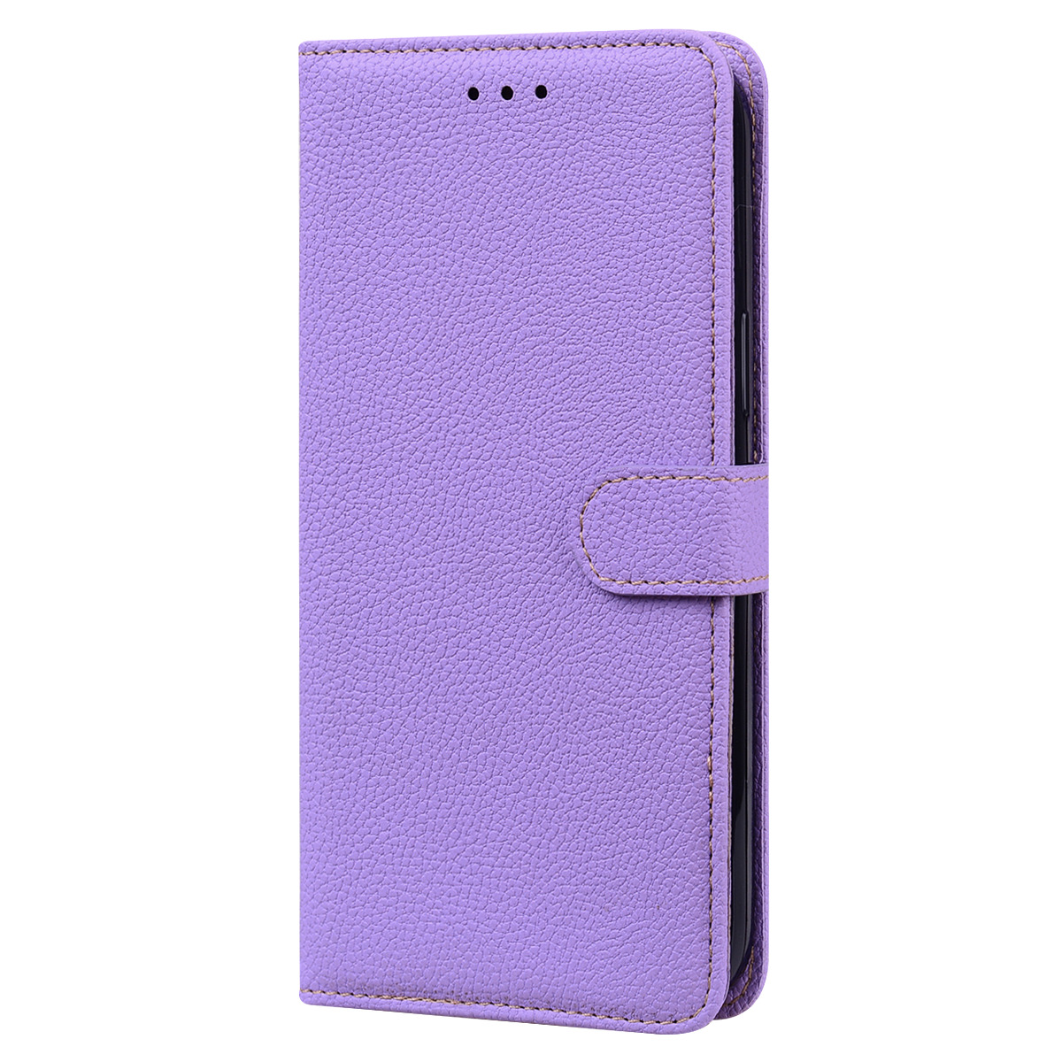 iPhone 12 Pro hoesje - Bookcase - Koord - Pasjeshouder - Portemonnee - Camerabescherming - Kunstleer - Lichtpaars afbeelding