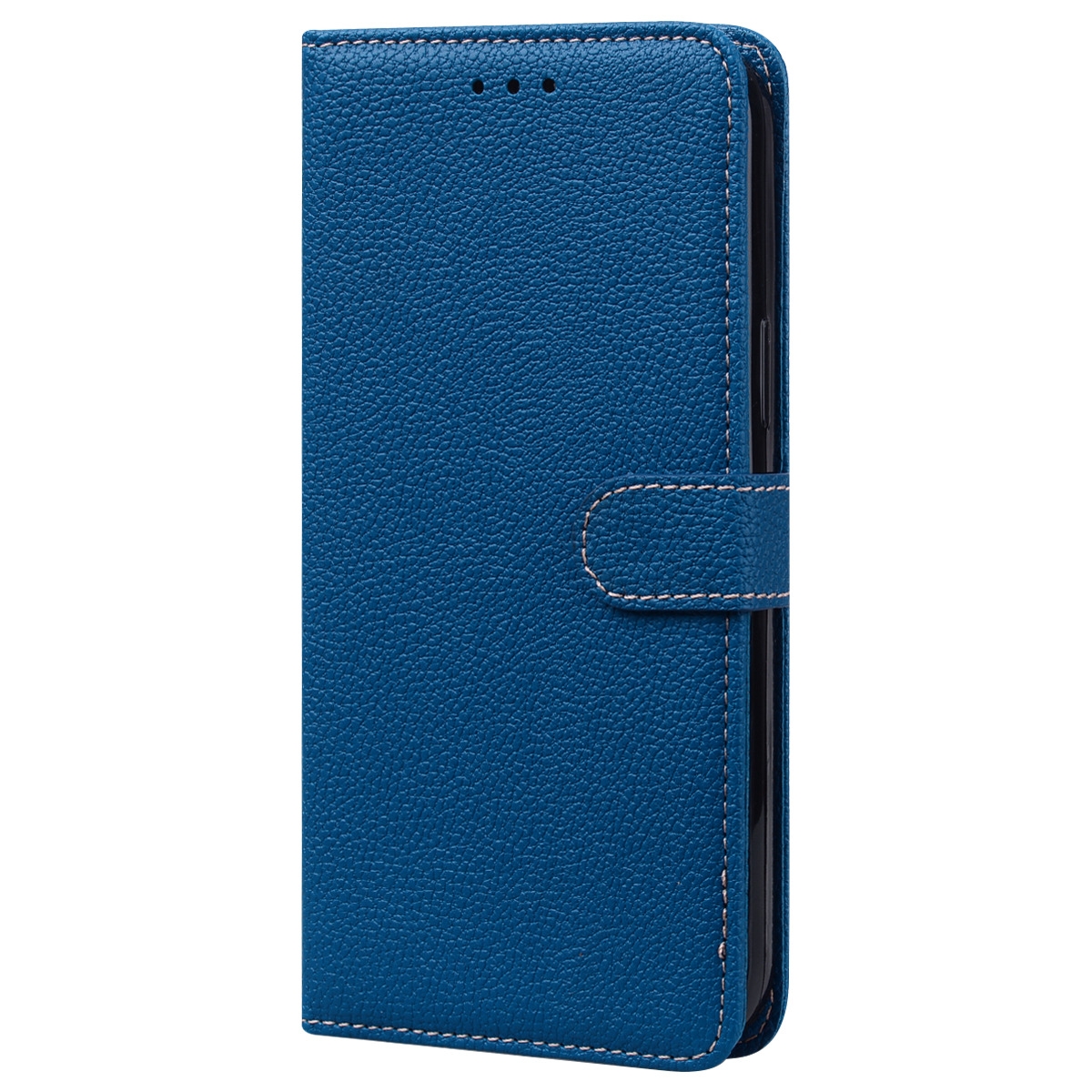 iPhone 13 Pro Max hoesje - Bookcase - Koord - Pasjeshouder - Portemonnee - Camerabescherming - Kunstleer - Blauw afbeelding