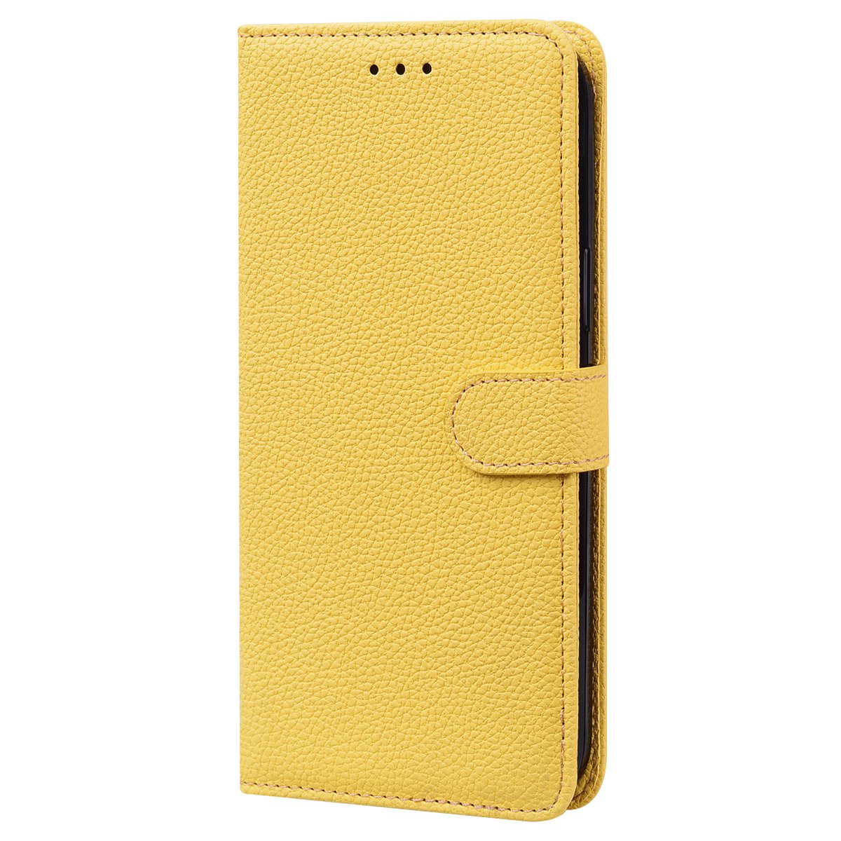 Samsung Galaxy S10 Plus Book case Hoesje met Camera Bescherming - Kunstleer - Pasjeshouder - Koord - Samsung Galaxy S10 Plus - Geel