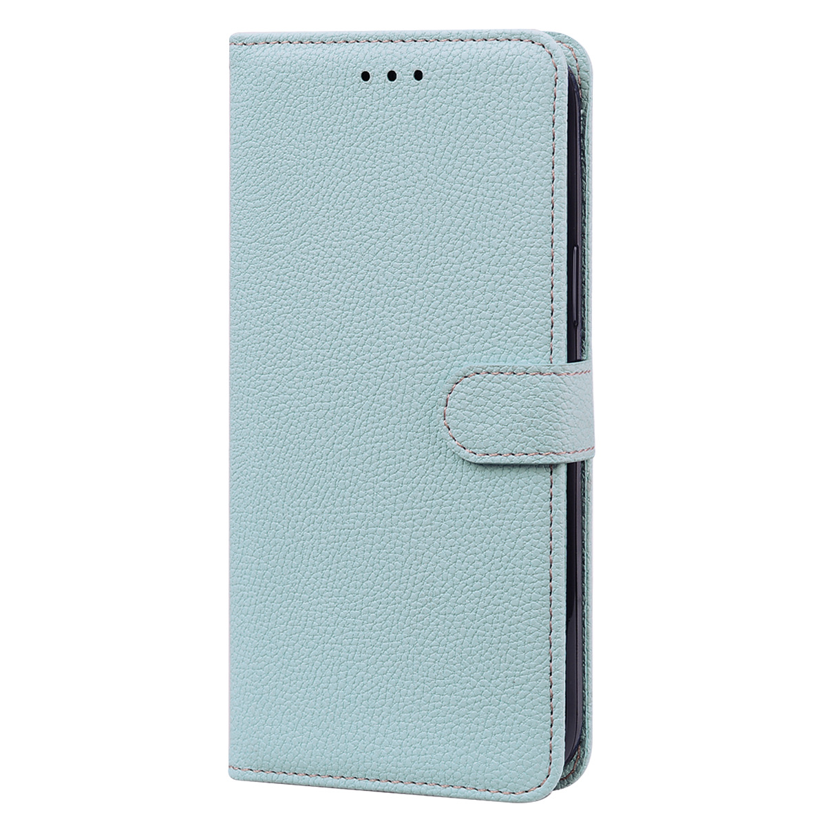 Samsung Galaxy S21 FE Book case Hoesje met Camera Bescherming - Kunstleer - Pasjeshouder - Koord -  Samsung Galaxy S21 FE – Licht Grijs