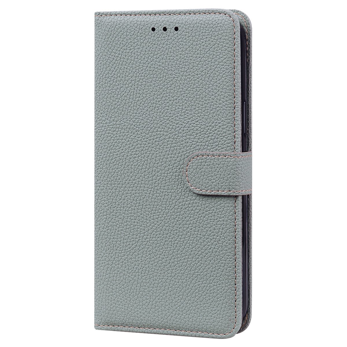 Samsung Galaxy Note 20 Book case Hoesje met Camera Bescherming - Kunstleer - Pasjeshouder - Koord - Samsung Galaxy Note 20 - Grijs