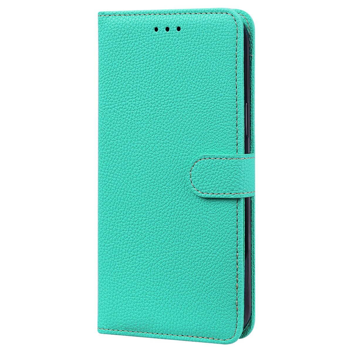 Samsung Galaxy A51 Book case Hoesje met Camera Bescherming - Kunstleer - Pasjeshouder - Koord -  Samsung Galaxy A51 – Turquoise