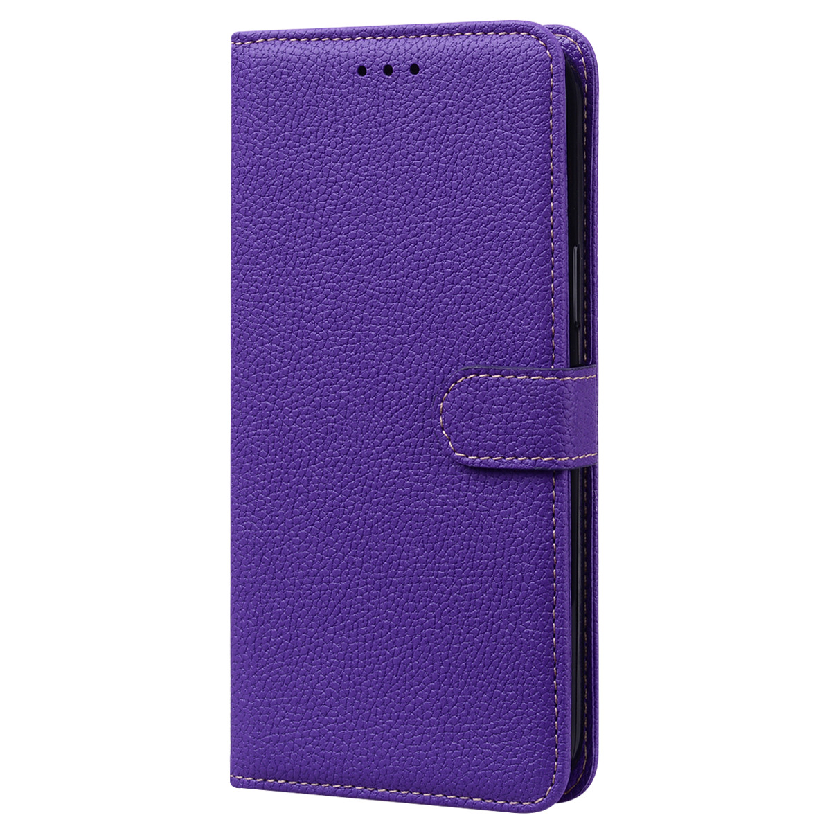 Samsung Galaxy A51 Book case Hoesje met Camera Bescherming - Kunstleer - Pasjeshouder - Koord -  Samsung Galaxy A51 – Paars