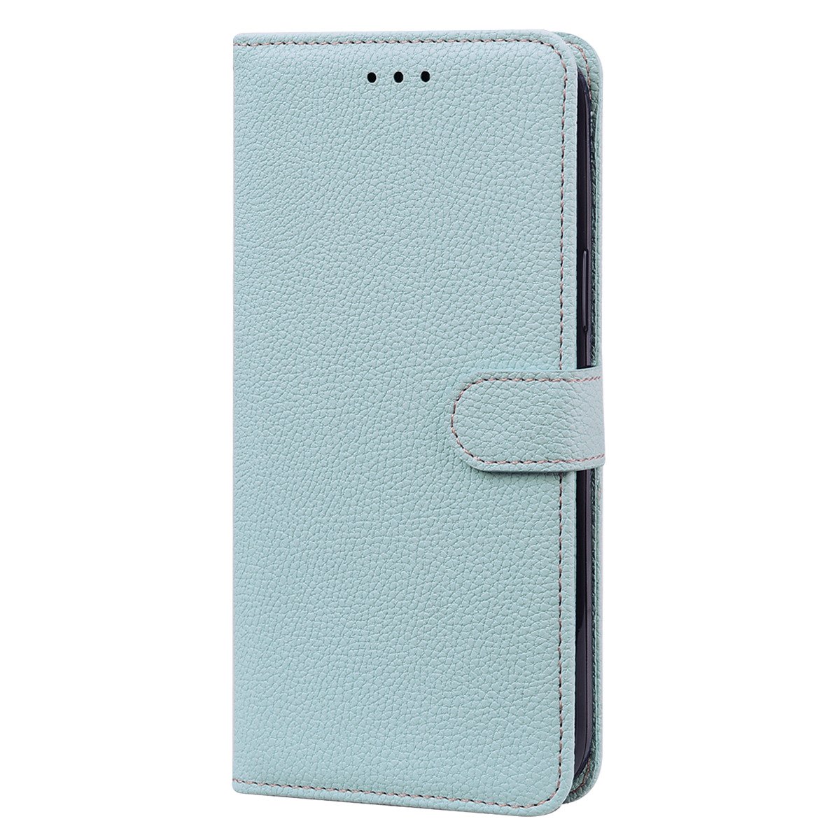 Samsung Galaxy A71 Book case Hoesje met Camera Bescherming - Kunstleer - Pasjeshouder - Koord -  Samsung Galaxy A71 – Licht Grijs