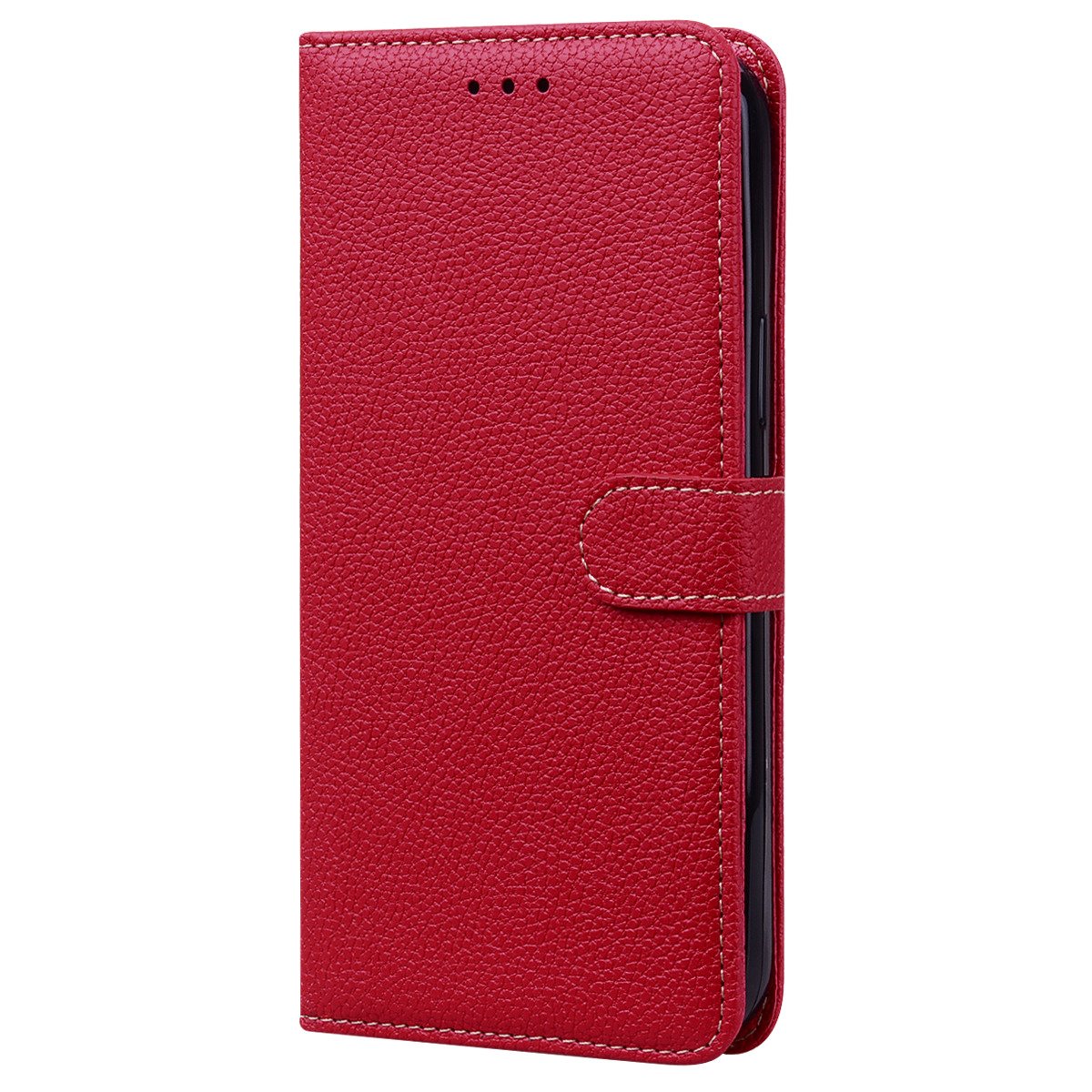 Samsung Galaxy A52 Book case Hoesje met Camera Bescherming - Kunstleer - Pasjeshouder - Koord -  Samsung Galaxy A52 – Rood