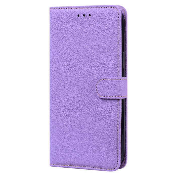 JVS Products Samsung Galaxy A72 hoesje - Bookcase - Koord - Pasjeshouder - Portemonnee - Camerabescherming - Kunstleer - Lichtpaars