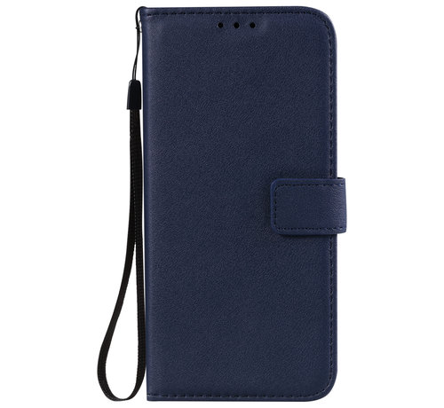 JVS Products iPhone 11 Pro Max hoesje - Bookcase - Pasjeshouder - Portemonnee - Camerabescherming - Kunstleer - Donkerblauw kopen