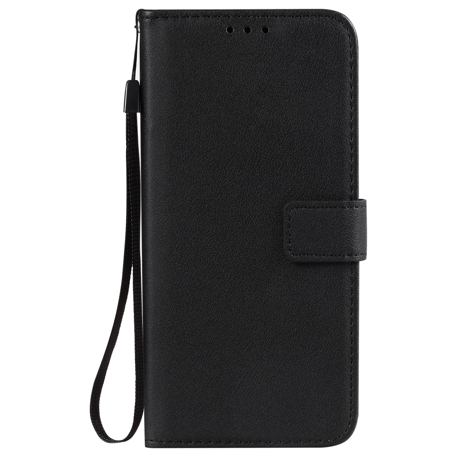 iPhone 12 Pro Max hoesje - Bookcase - Pasjeshouder - Portemonnee - Camerabescherming - Kunstleer - Zwart afbeelding