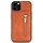 iPhone 11 hoesje - Backcover - Pasjeshouder - Portemonnee - Rits - Kunstleer - Bruin