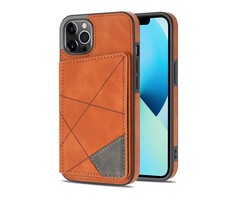 JVS Products iPhone 11 hoesje - Backcover - Pasjeshouder - Portemonnee - Camerabescherming - Stijlvol patroon - TPU - Oranje