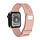 Bandje geschikt voor Apple Watch 38/40MM - Maat L - Sportband - Polsband -  Dun - Horlogebandje - Siliconen - Solide kleur - Roze
