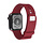 Bandje geschikt voor Apple Watch 38/40MM - Maat L - Sportband - Polsband -  Dun - Horlogebandje - Siliconen - Solide kleur - Rood