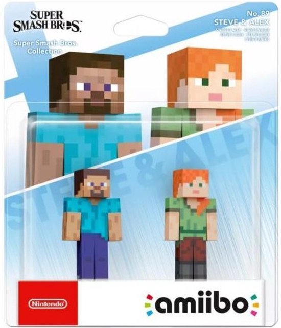 Super Smash Bros Amiibo Figuur Steve & Alex Kopen afbeelding