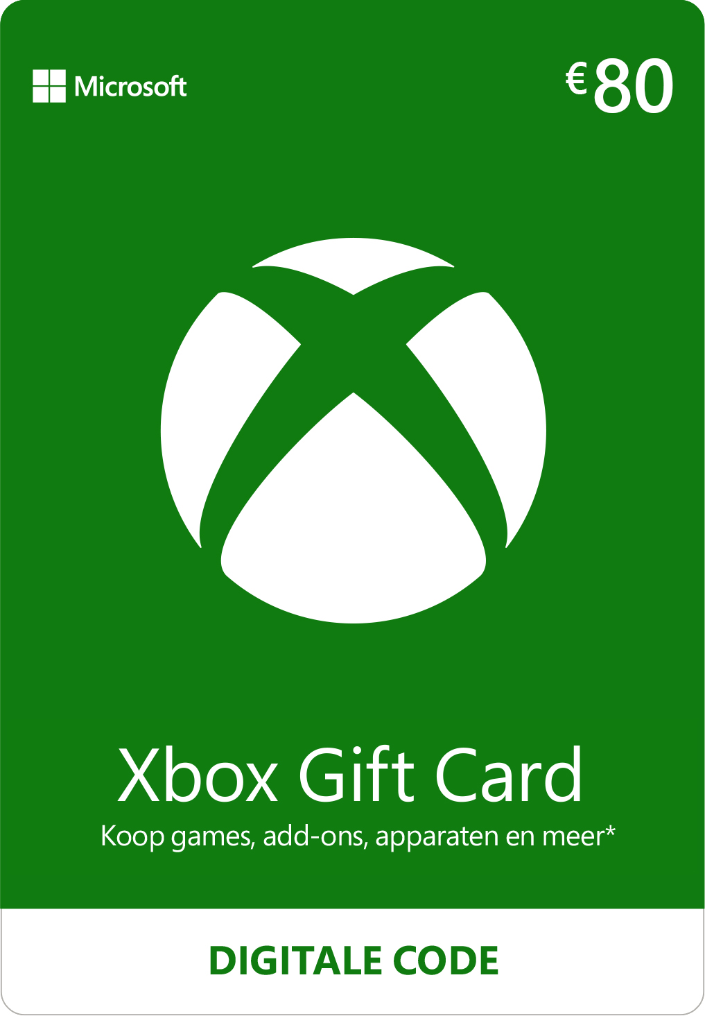 Xbox Gift Card 80 EUR - 1 apparaat - Digitaal product kopen