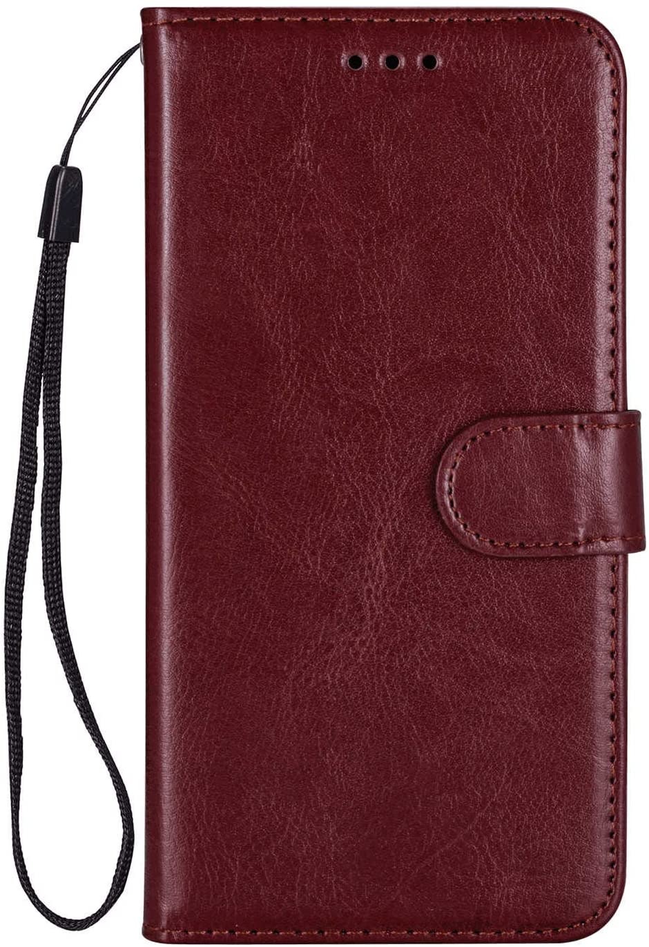 Samsung Galaxy A71 hoesje - Bookcase - Pasjeshouder - Portemonnee - Koord - Kunstleer - Donkerbruin afbeelding